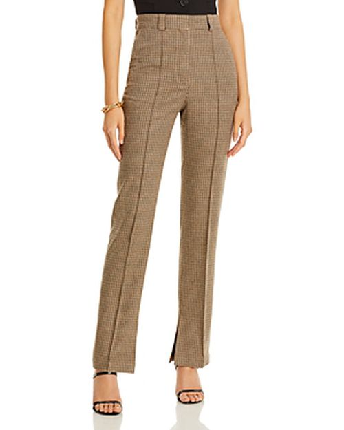 Check Straight Leg Trousers
