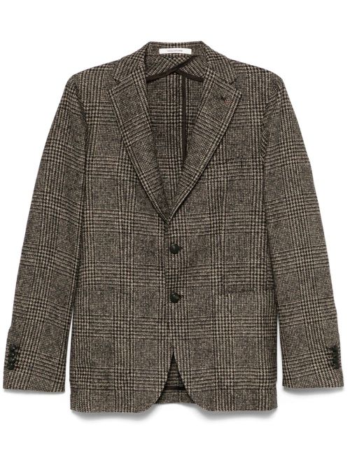 Prince of Wales-patterned blazer - Brown