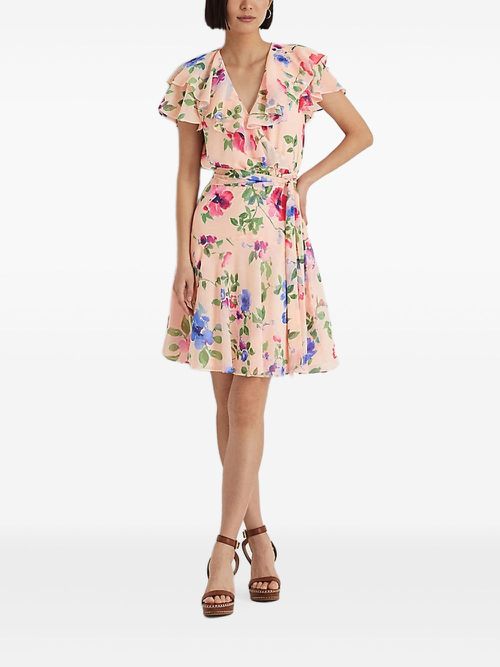 Floral-print dress - Pink