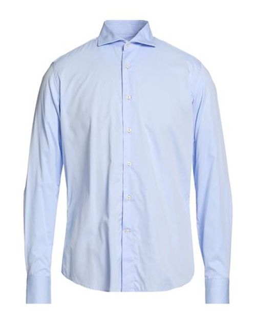 Man Shirt Sky blue Size 15 Cotton
