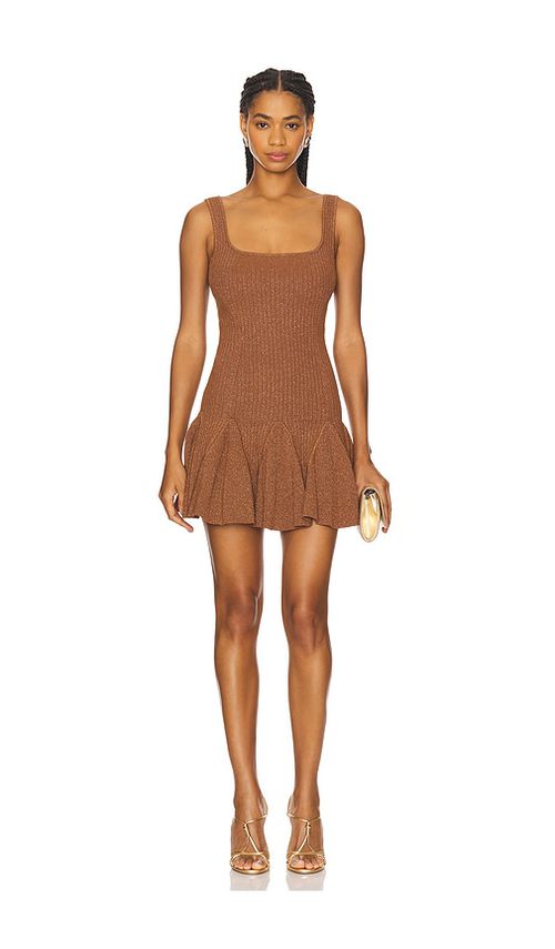 Retrofete Matson Knit Dress in Brown.  XL. Also in L, M
