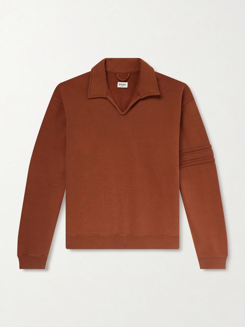 Crew Polo Cotton-Jersey Sweatshirt