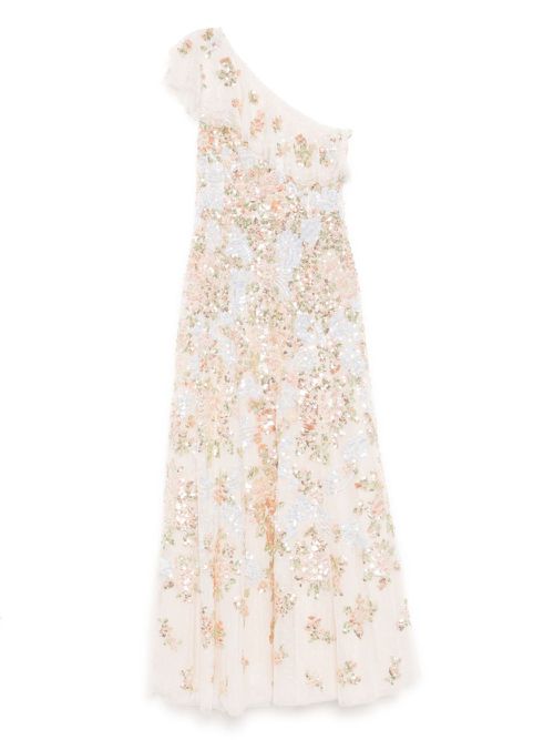 Sequin embellishment dress - Neutrals