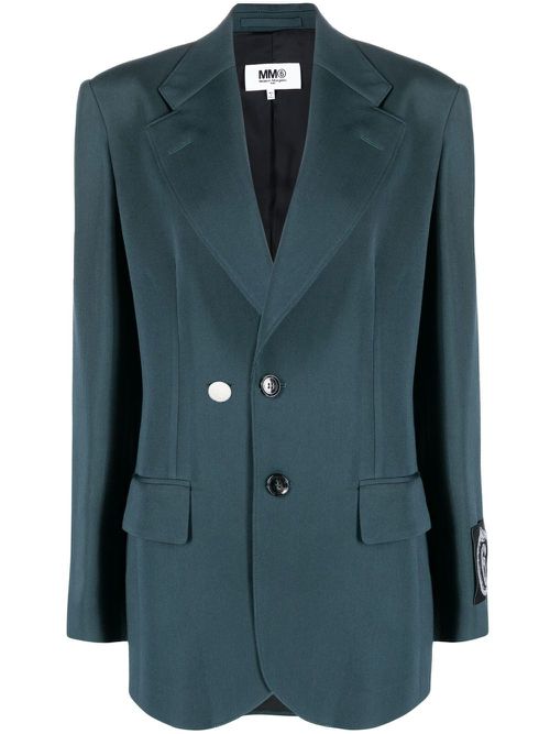 Single-breasted blazer - Green
