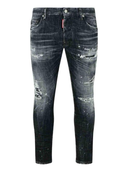 Dsquared2 Rocky Mountains Wash Skater Black Jeans - Black / W