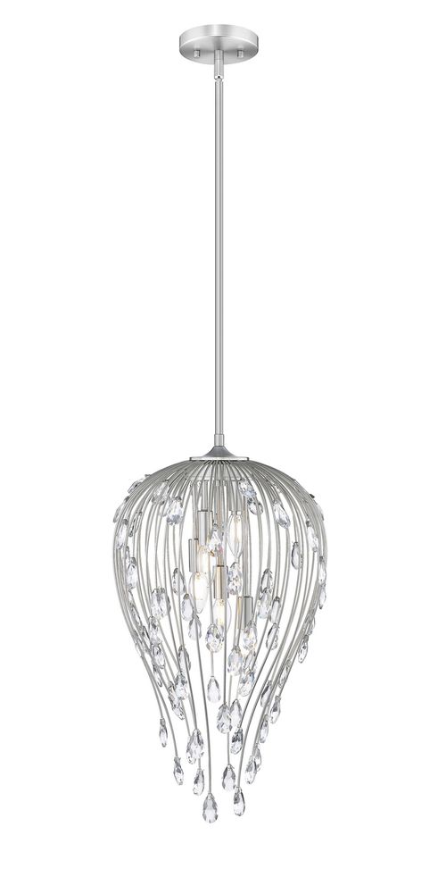 Brushed Nickel Pendant from the Gabriella Collection