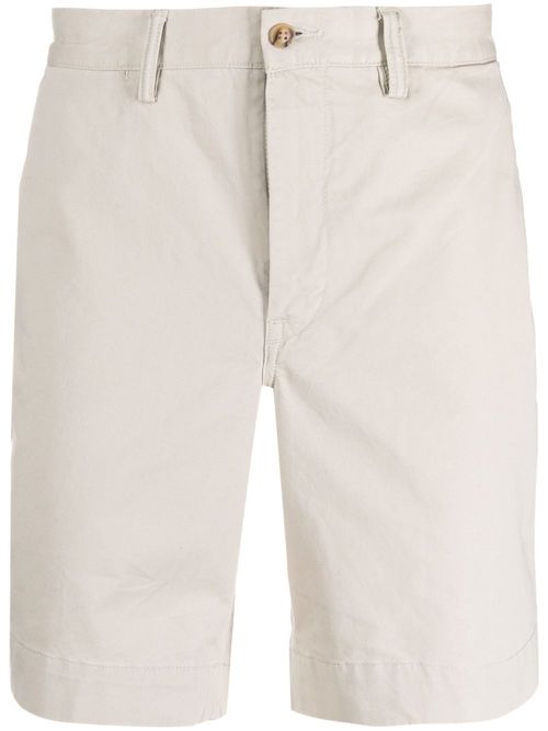 Bedford Polo Pony-embroidered shorts - Neutrals