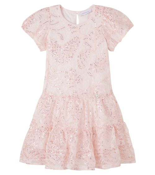 Sequined tiered dress