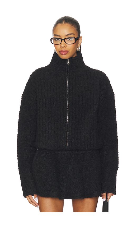 GUIZIO Mila Zip Up Jacket in Black. XXS also in L, M, S, XL