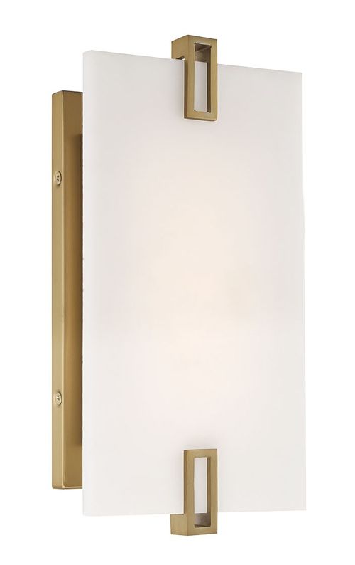 Soft Brass LED Wall Sconce from the Aizen Collection
