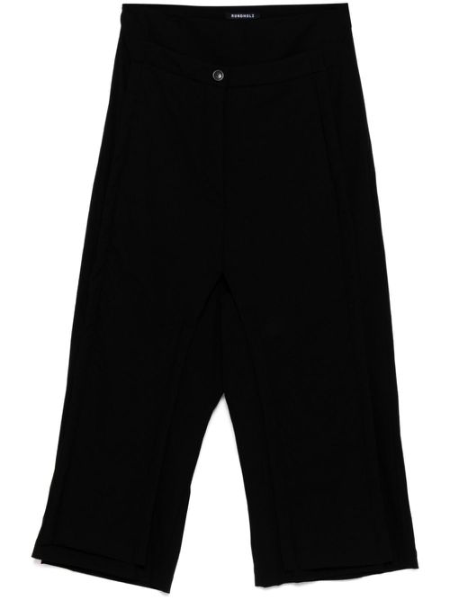 Panelled tapered trousers - Black