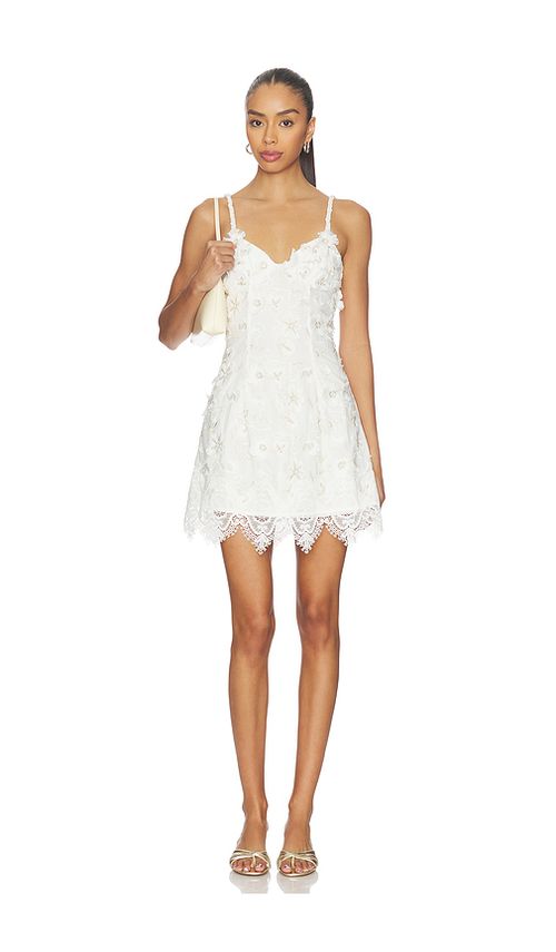 Waimari Voile Mini Dress in White. S. Also in
