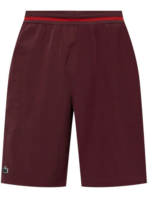 Embroidered running track shorts