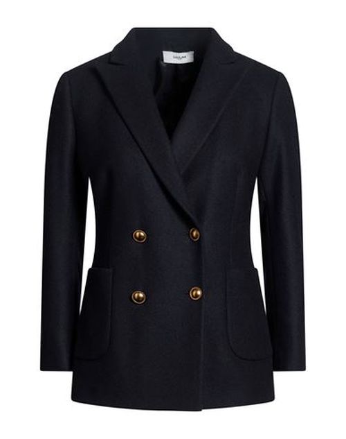 Woman Blazer Midnight blue Size 4 Wool, Cashmere