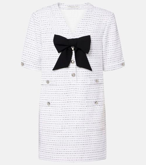 Sequined tweed minidress