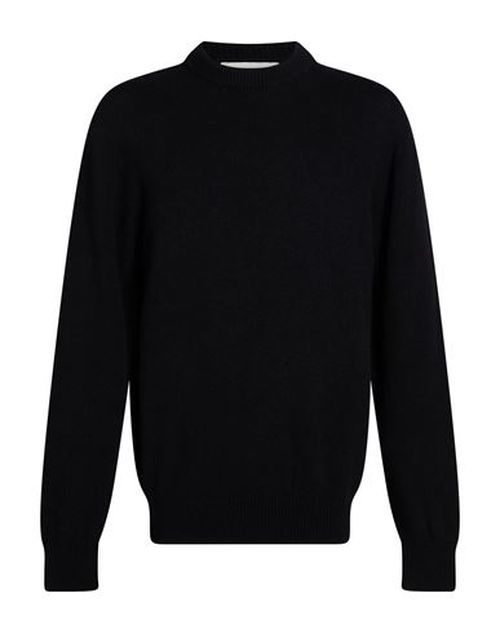 Man Sweater Black Size 36 Merino Wool, Cashmere