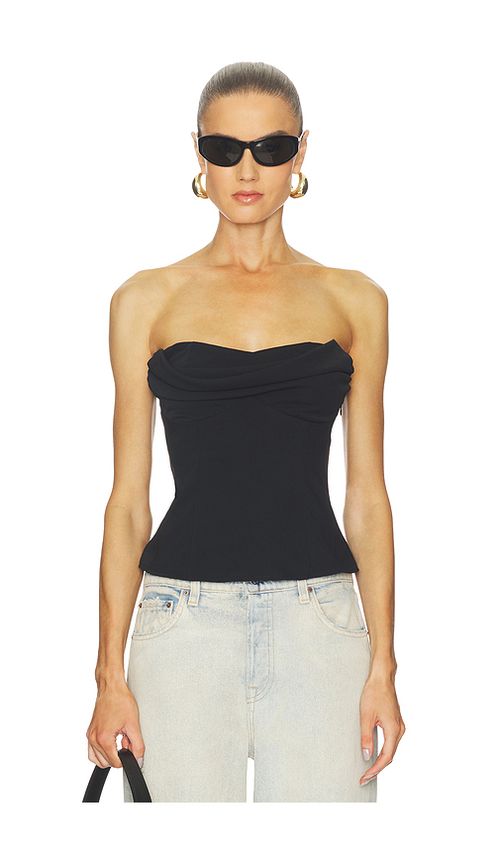 Superdown Hestia Strapless Top in Black. M also in L, S, XL