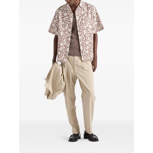 Printed Cotton Bowling Shirt