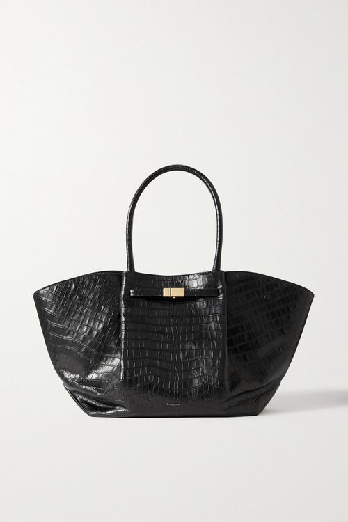 + Net Sustain New York Croc-effect Leather Tote - Black