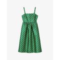 Womens Mul-green Elodie Geometric-weave Jacquard Woven Midi Dress 6