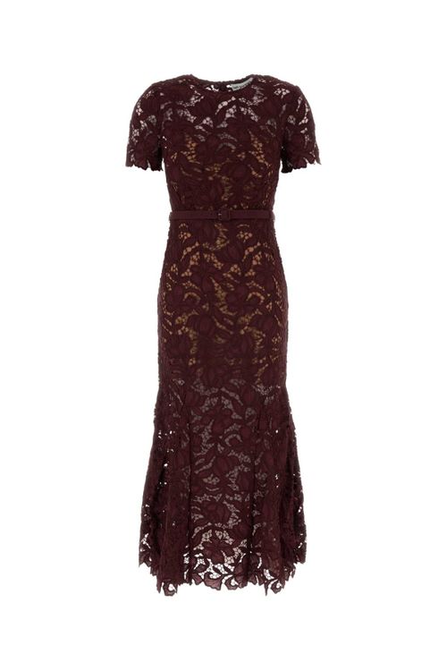 Lace Dress — Burgundy