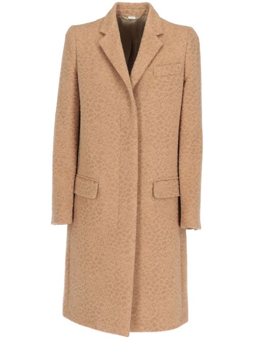 1990s leopard-pattern coat - Neutrals