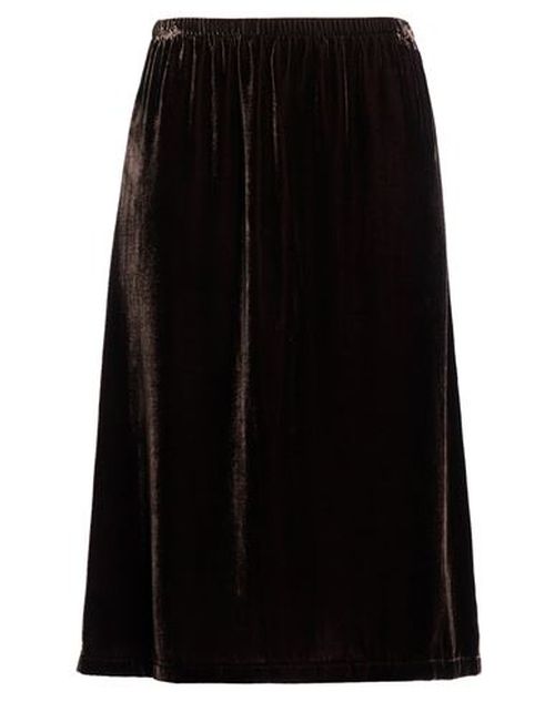 Woman Midi skirt Chocolate brown Size 6 Viscose, Silk