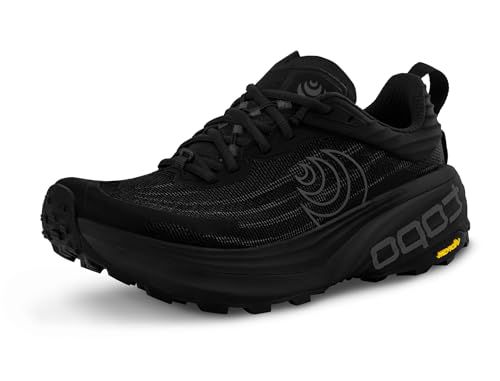 Topo Athletic Men's Vista Lightweight Comfortable 5MM Drop Trail Running Shoes, Athletic Shoes for Trail, Black/Lime