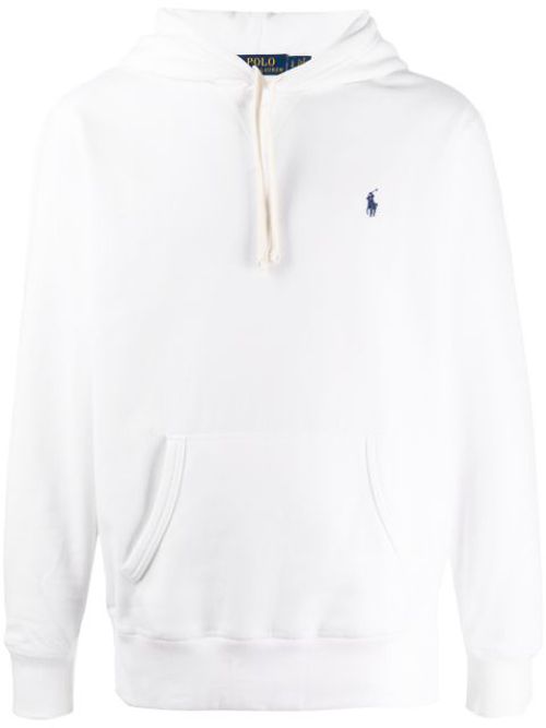 Embroidered logo relaxed-fit hoodie