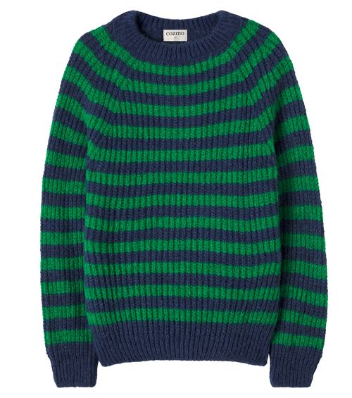 Striped knitted sweater