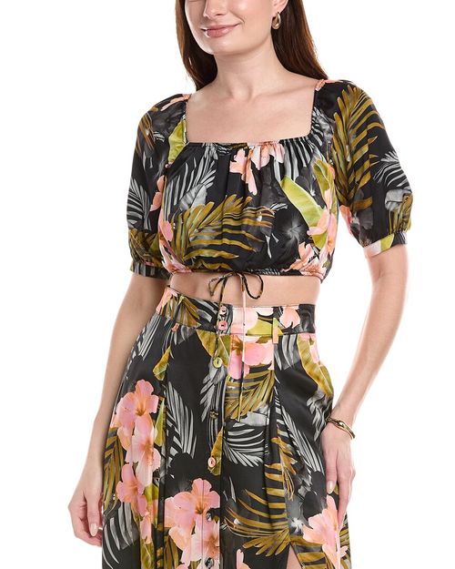 The Anywhere With You Silk-Blend Top