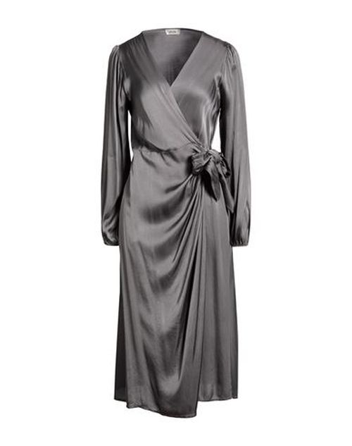 Woman Midi dress Grey Size S Viscose