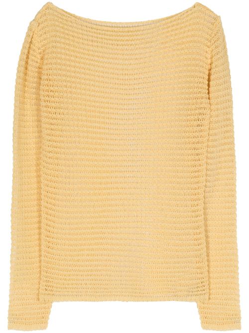 Taxi open-knit jumper - Yellow