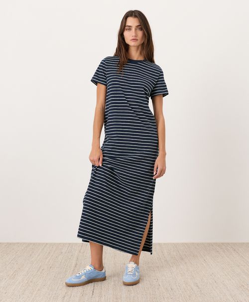 Women's Saranac Stripe Soft-Slub Essential Tee Maxi Dre