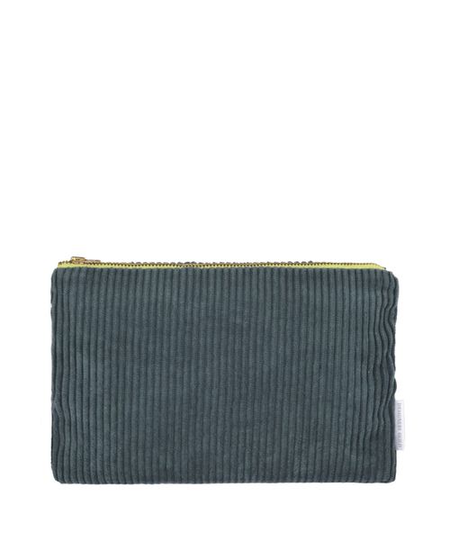 Corda Cadet Corduroy Velvet Pouch - Small - Teal