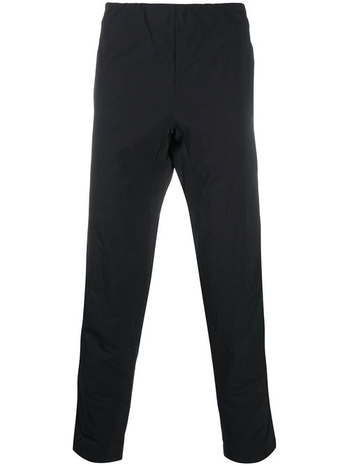 Panelled straight-leg trousers - Black