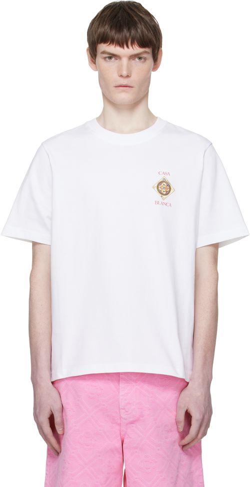 White 'Plafond Orne De Musique' Short Sleeve T-shirt