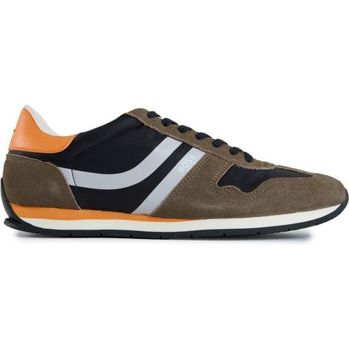 Boss Orange Mens Levon Trainers - Khaki Nylon