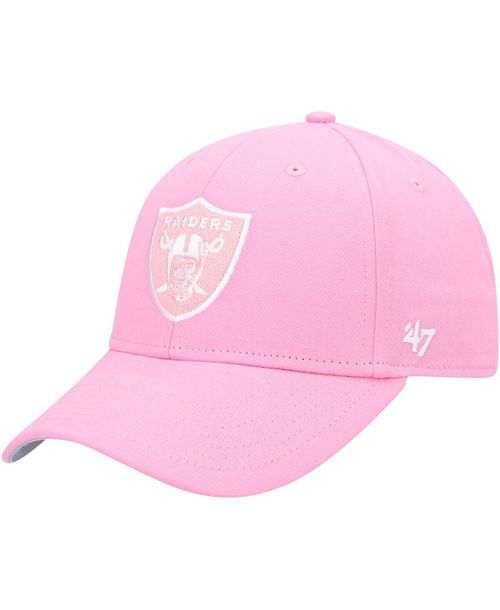 Big Girls Pink Las Vegas Raiders Rose Mvp Adjustable Hat - Pink