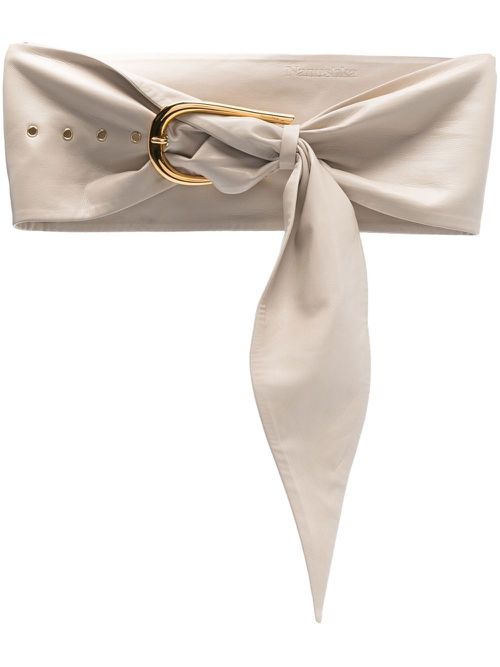 Dae drape-detail belt - Neutrals