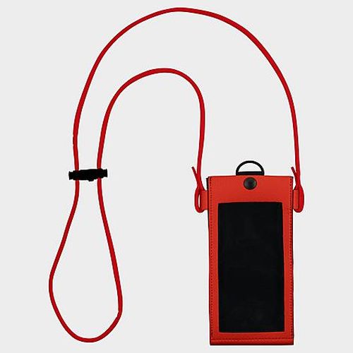 Premium Phone Crossbody Bag in Red/Black