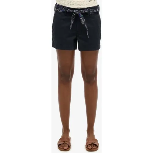Women's Superdry Women's Classic Chino Short Eclipse Navy - Size: 10