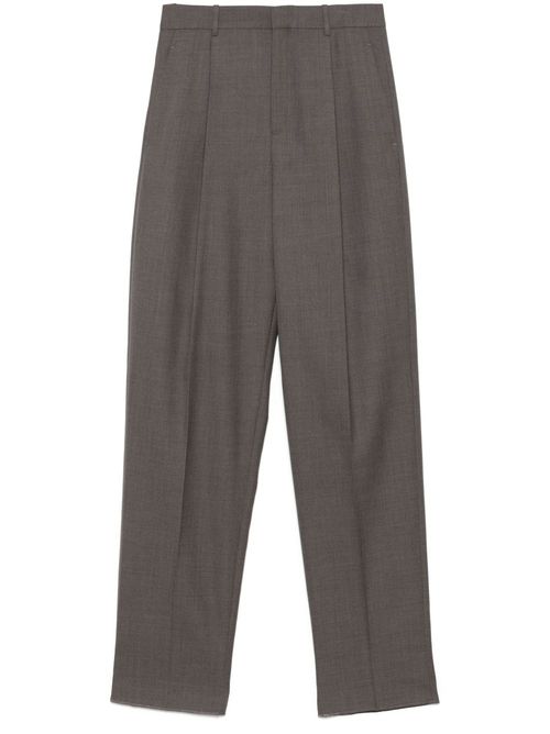 SAINT LAURENT- High-waisted Wool Trousers