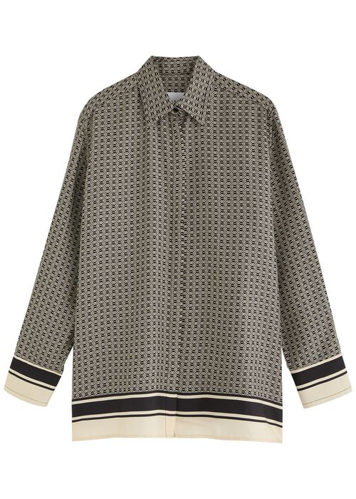 Esse Studios Signat Monogram Silk Shirt