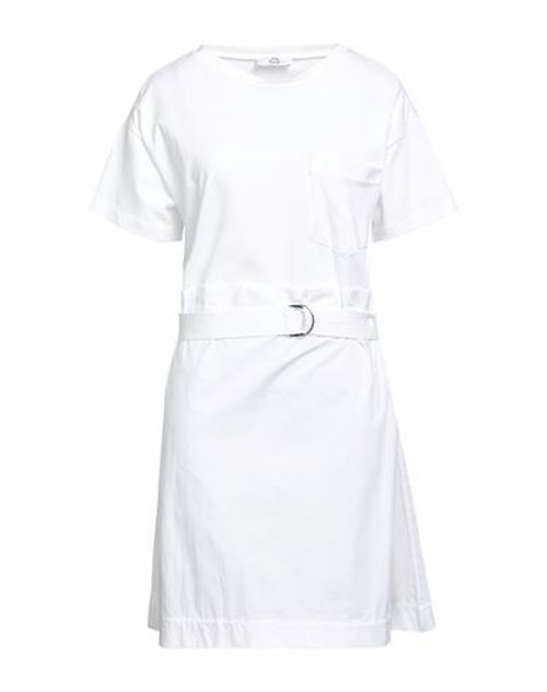 Woman Mini dress White Size S Cotton