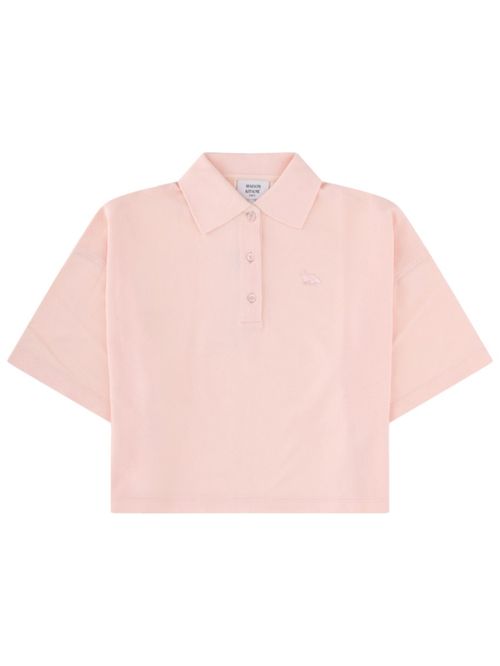 Pink Solid Shirt Collar Polo