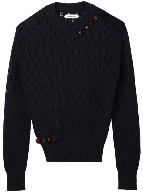 Nissan crew-neck jumper - Black