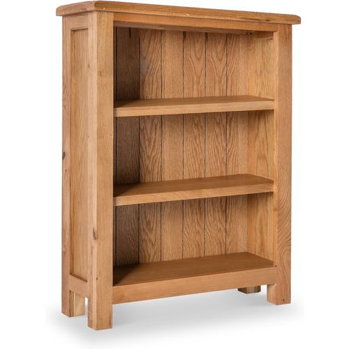 Surrey Oak Small Bookcase Solid Wood | Rustic Waxed Oak | Roseland