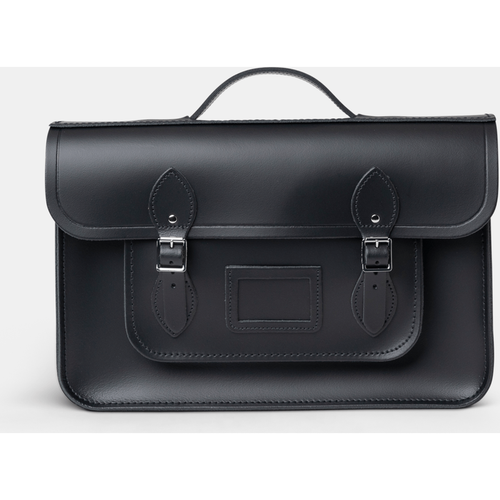The 15 Inch Batchel - Black - Traditional Buckle Closure