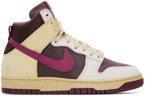 Off-White & Burgundy Dunk High 1985 Sneakers